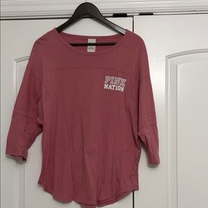 Victoria's Secret Pink Nation Long Sleeve Tee